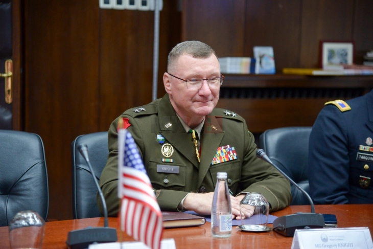 Komandanti i Gardës Kombëtare të Vermontit, gjeneral-majori Gregori Najt, për vizitë në vendin tonë