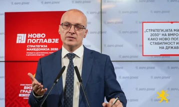 Miloshoski: VMRO-DPMNE's new strategy offers vision for modern, stable, EU-oriented Macedonia