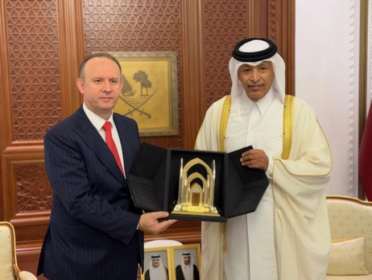 Gashi in Doha meets with Shura Council Speaker and Qatar Film Committee head