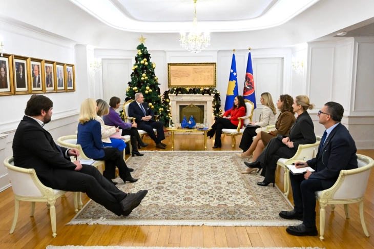 Presidentja Osmani priti Raportuesin e Parlamentit Evropian për Kosovën, Riho Teras