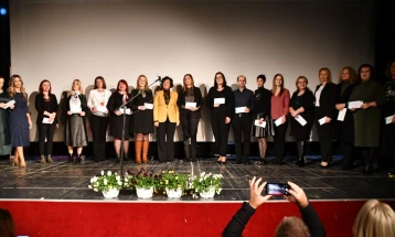 Наградени дваесет најуспешни наставници и стручни соработници од основните училишта од Општина Кисела Вода