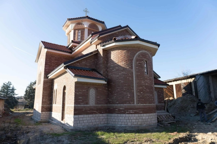 Завршена фасадата на црквата „Преображение на Господ Исус Христос“ во Кочани