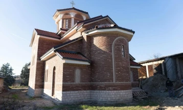 Завршена фасадата на црквата „Преображение на Господ Исус Христос“ во Кочани