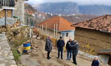 Јакупоски во увид на градежните работи во село Присојница