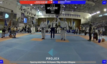 Македонскиот таеквондист Димитриевиќ освои бронза на Светски куп во Солун