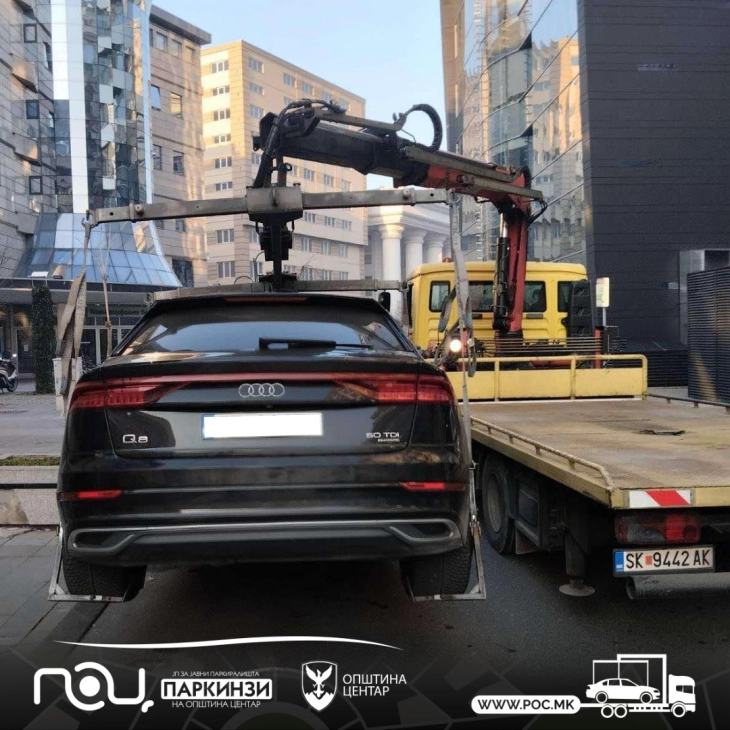 Санкционирани 104 непрописно паркирани возила во Центар за една недела