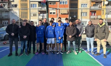 Пуштен во употреба спортско-рекреативен терен во Блок 70 во Тетово