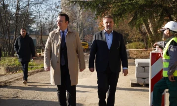 Николоски: Започнаа промените во општина Карпош, се реконструира улицата „Јуриј Гагарин“  