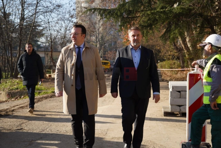 Nikoloski: Kanë filluar ndryshimet në komunën e Karposhit, po bëhet rikonstruksioni i rrugës 