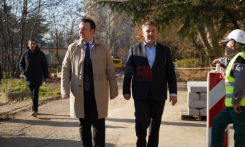 Nikoloski: Kanë filluar ndryshimet në komunën e Karposhit, po bëhet rikonstruksioni i rrugës 