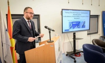 Toshkovski: MoI successfully concludes OSCE-led project on hybrid education system