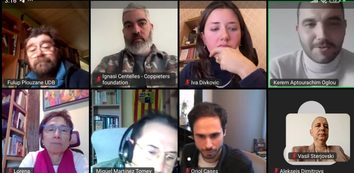 Стерјовски на онлајн состанок на работната група за јазични и малцински права при ЕФА