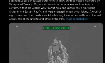 SHBA: Tetë të vrarë në sulme të reja ndaj anijeve të dyshimta për drogë