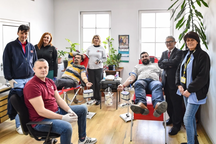 Успешно реализирана крводарителска акција по повод 19 години постоење на  ЈП Паркинзи на Општина Центар