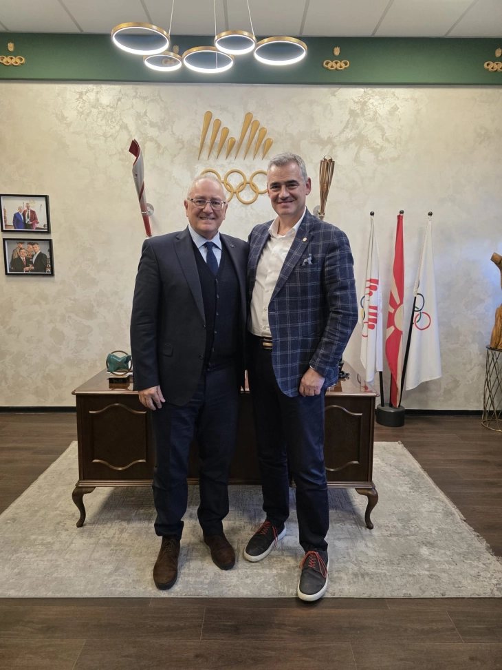 Димевски оствари средба со Јаковос Филипусис, генерален секретар на Меѓународниот комитет на Медитеранските игри