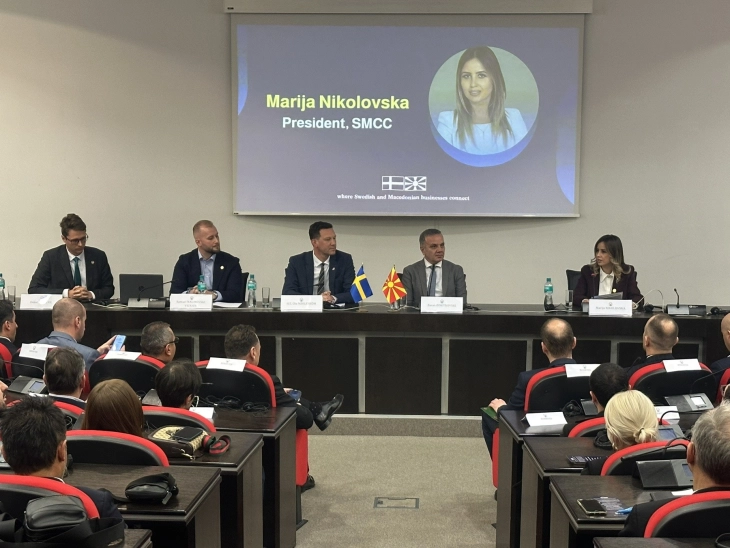 Swedish-Macedonian Chamber of Commerce promoted, to focus on new economic partnerships and investments