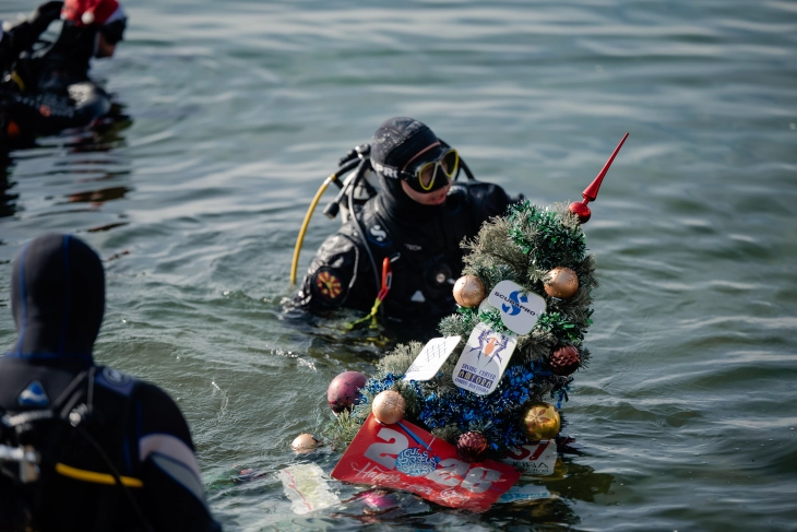 Блесна елката во водите на Охридското Езеро