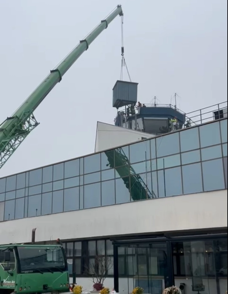 М-НАВ: Целосно завршен процесот на демонтажа на стариот и неупотреблив радар на Меѓународниот Аеродром Скопје