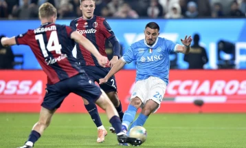 Neres scores twice as Napoli beat Bologna to win Italian Super Cup