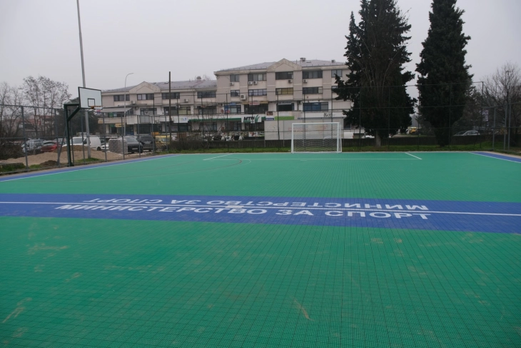 Реконструирани спортските игралишта во студентскиот дом „Гоце Делчев“ во Скопје