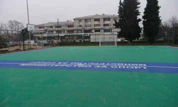 Реконструирани спортските игралишта во студентскиот дом „Гоце Делчев“ во Скопје