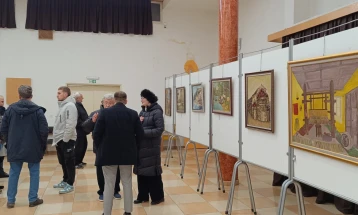 Во Тетово преку изложбата „Нумен“ претставени 20 ликовни дела од Лидија Цвитановиќ Илиевска