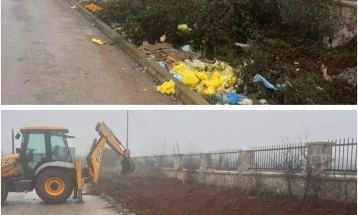 Дебарските комуналци за три дена подигнаа над 12 тони отпад, главно од централното градско подрачје