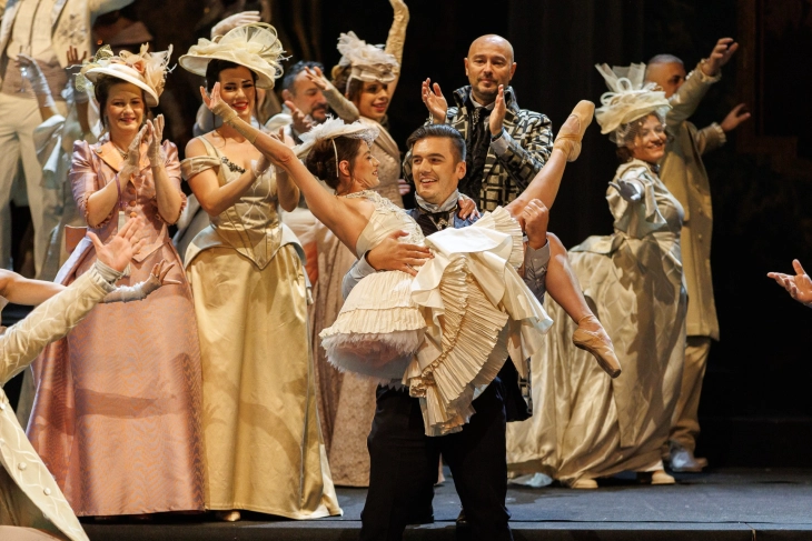 Четврта изведба на оперетата „Лилјакот“ во МОБ