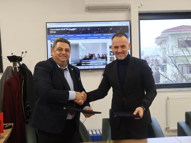 Потпишан Меморандум за разбирање меѓу Кабинетот на вицепремиерот за политики на добро владеење и Универзитетот „Мајка Тереза“