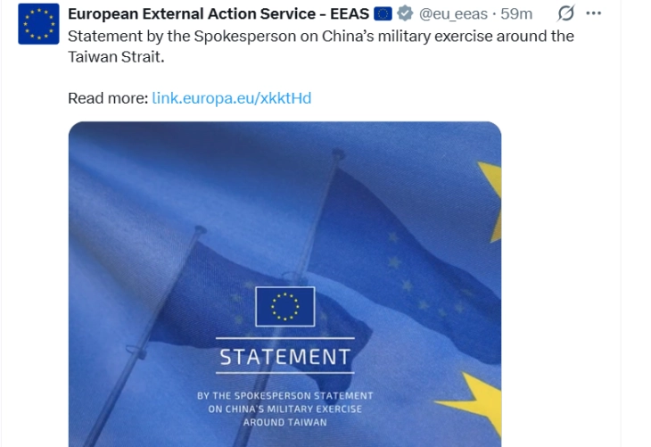 BE-ja i dënoi stërvitjet ushtarake kineze në afërsi të Tajvanit