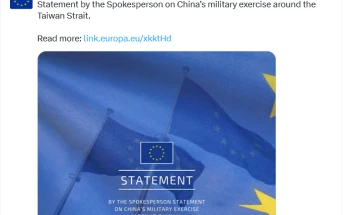 BE-ja i dënoi stërvitjet ushtarake kineze në afërsi të Tajvanit