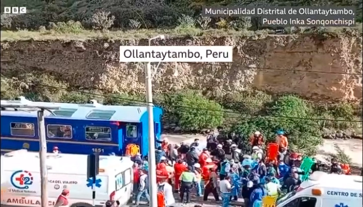 At least one dead as two trains collide near Peru's Machu Picchu