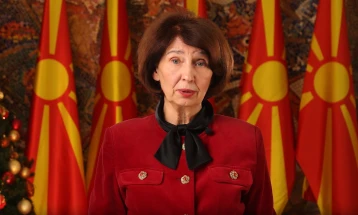 President Siljanovska Davkova extends New Year's greetings of peace and European future