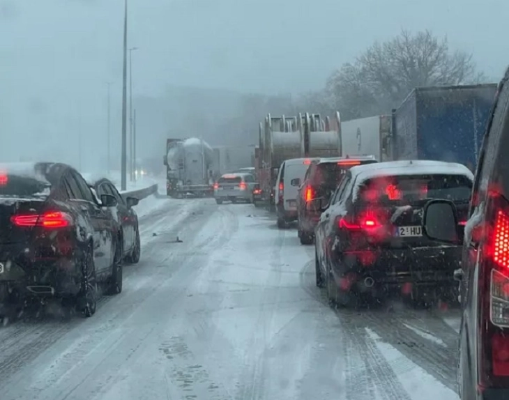 Снегот предизвика блокади, прекини и застои во сообраќајот во Белгија и Холандија (ДПЛ)