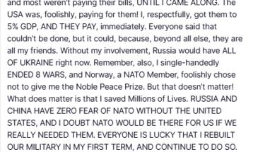 Трамп: „Секогаш ќе бидеме тука за НАТО, дури и ако тие нема да бидат тука за нас“