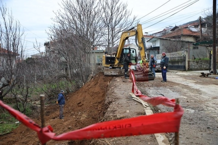 Општина Велес продолжува со изградба на потпорни ѕидови на градски улици