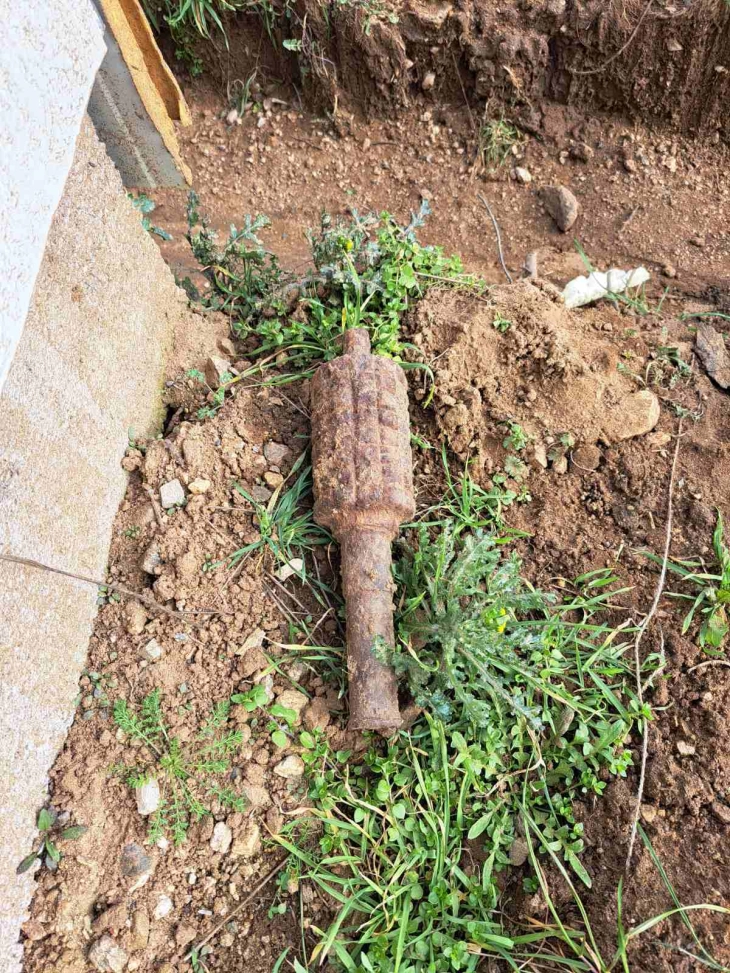 ДЗС: Безбедно отстранета ретка неексплодирана минофрлачка граната од 70 mm од Првата светска војна