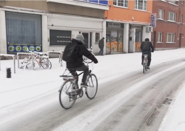 Белгија под снег, мраз и жолт метеоаларм