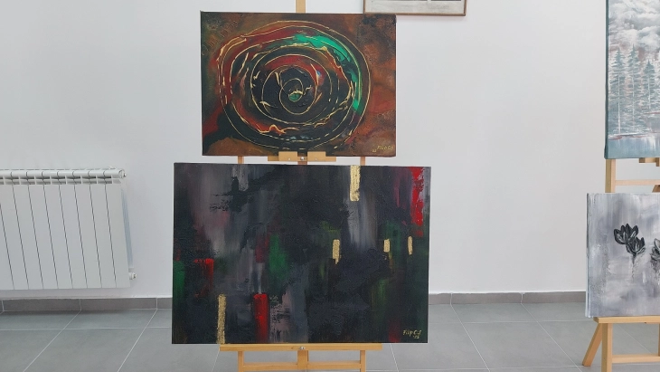 Во Штип изложба на делата на Јана и Филип - деца со аутистичен спектар