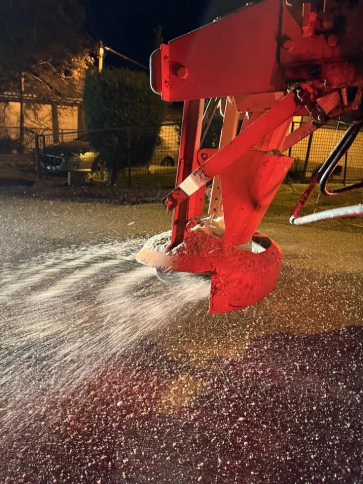 Кисела Вода со целосно ангажирана механизација за безбедно одвивање на сообраќајот