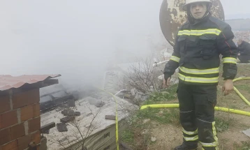 Со брза интервенција на штипските пожарникари изгаснат пожар во куќа