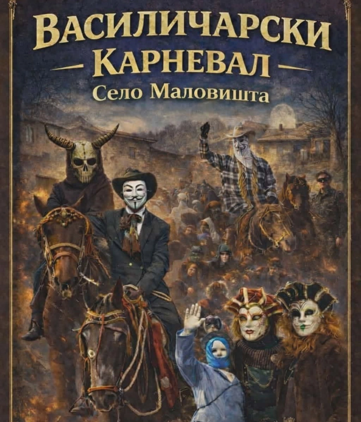 Василичарски карневал во битолското село Маловишта