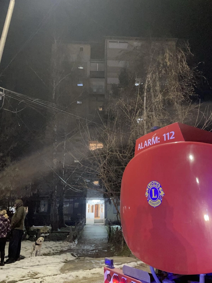 Починатиот во вчерашниот пожар во стан во Тетово е 76-годишник