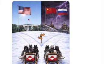 Белата куќа објави слика со кучиња со санки на крстопат за време на средбата за Гренланд