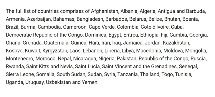 Amerika e pezulloi lëshimin e vizave për emigrantë për 75 vende, në listë edhe vendi ynë
