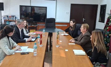 Средба на министерката Јаневска со амбасадорот на Швајцарија, Кристоф Зомер