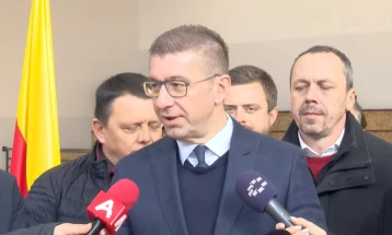 Mickoski attends opening of Kratovo’s renovated sports hall