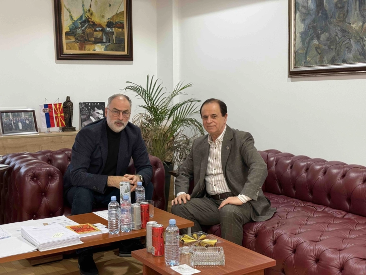 Средба на Стоилковиќ со в.д. претседателот на СКСЗМ, Алиу