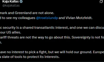 Каја Калас: ЕУ нема да попушти по прашањето за Гренланд, суверенитетот не е на продажба
