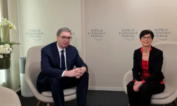 Во Давос средба на Вучиќ со Марта Кос